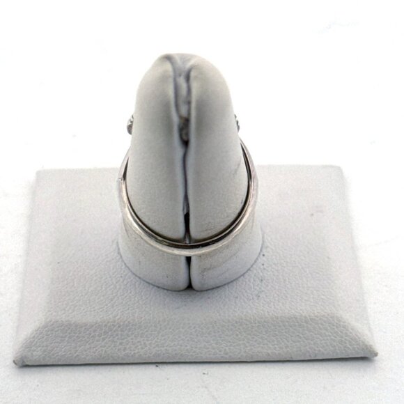 Estate Sterling Silver 925 Green Stone Ring Sz 7 Signed V Chee Navajo Vintage - Picture 3 of 8